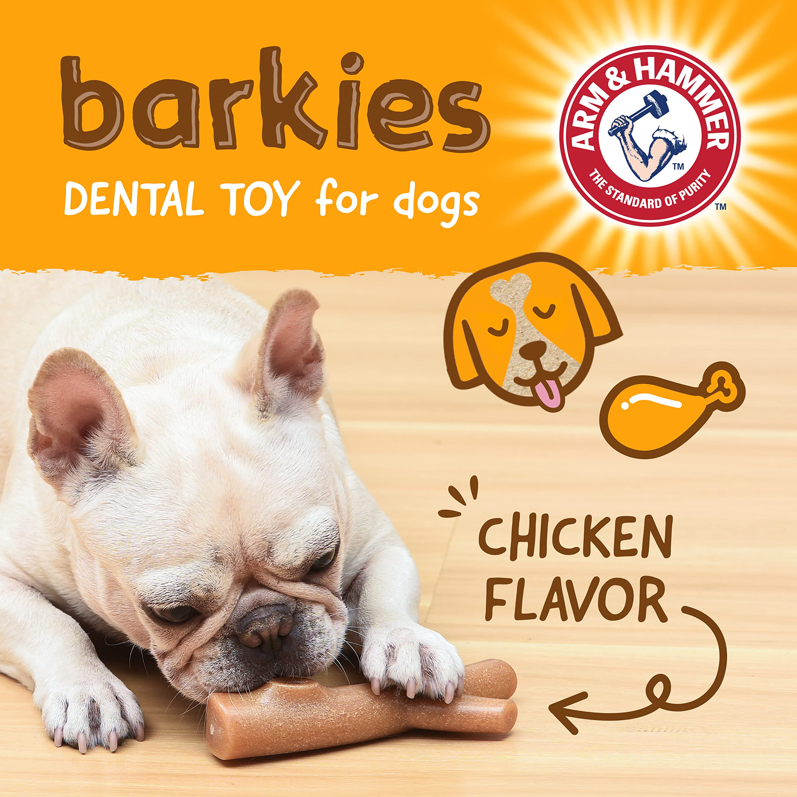 Arm & Hammer Barkies durable, alternative au bois naturel pour chiens actifs