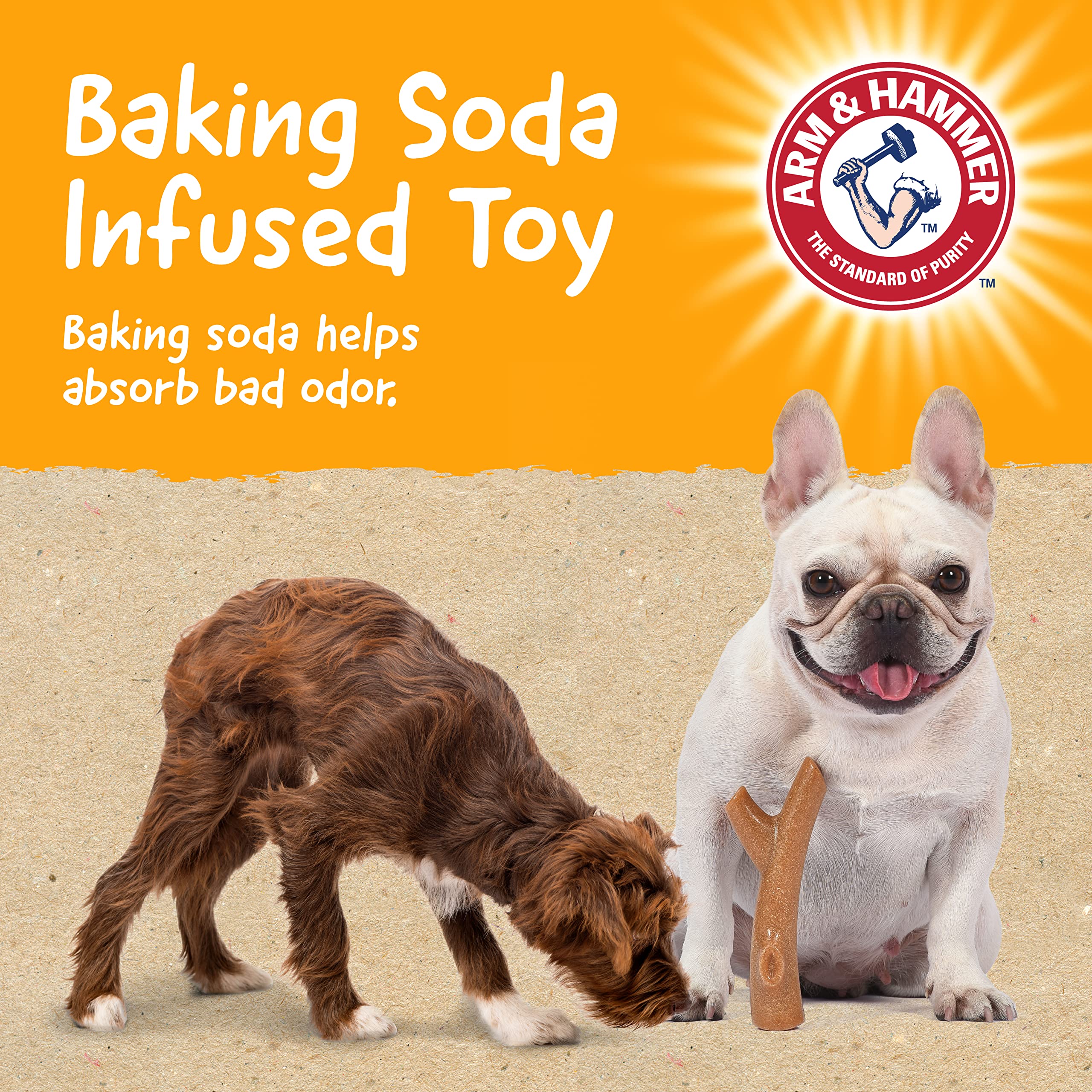Arm & Hammer Barkies longueur 7 pouces, prise en main facile et mastication prolongée