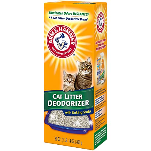 Arm & Hammer bicarbonate actif – contrôle les odeurs du bac à litière jusqu’à neuf jours.