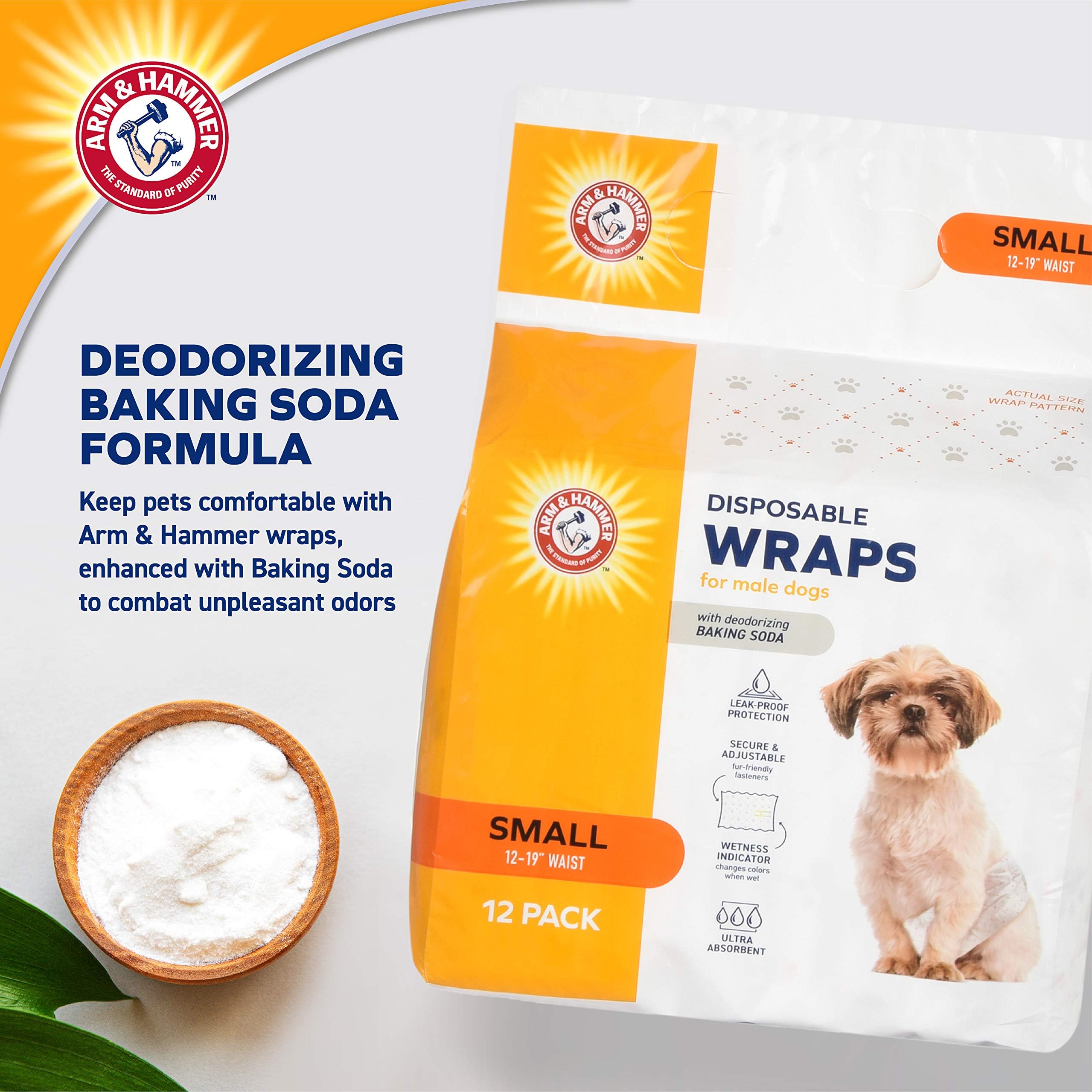 Arm & Hammer: bicarbonate de soude pour neutraliser les odeurs pendant l’usage.