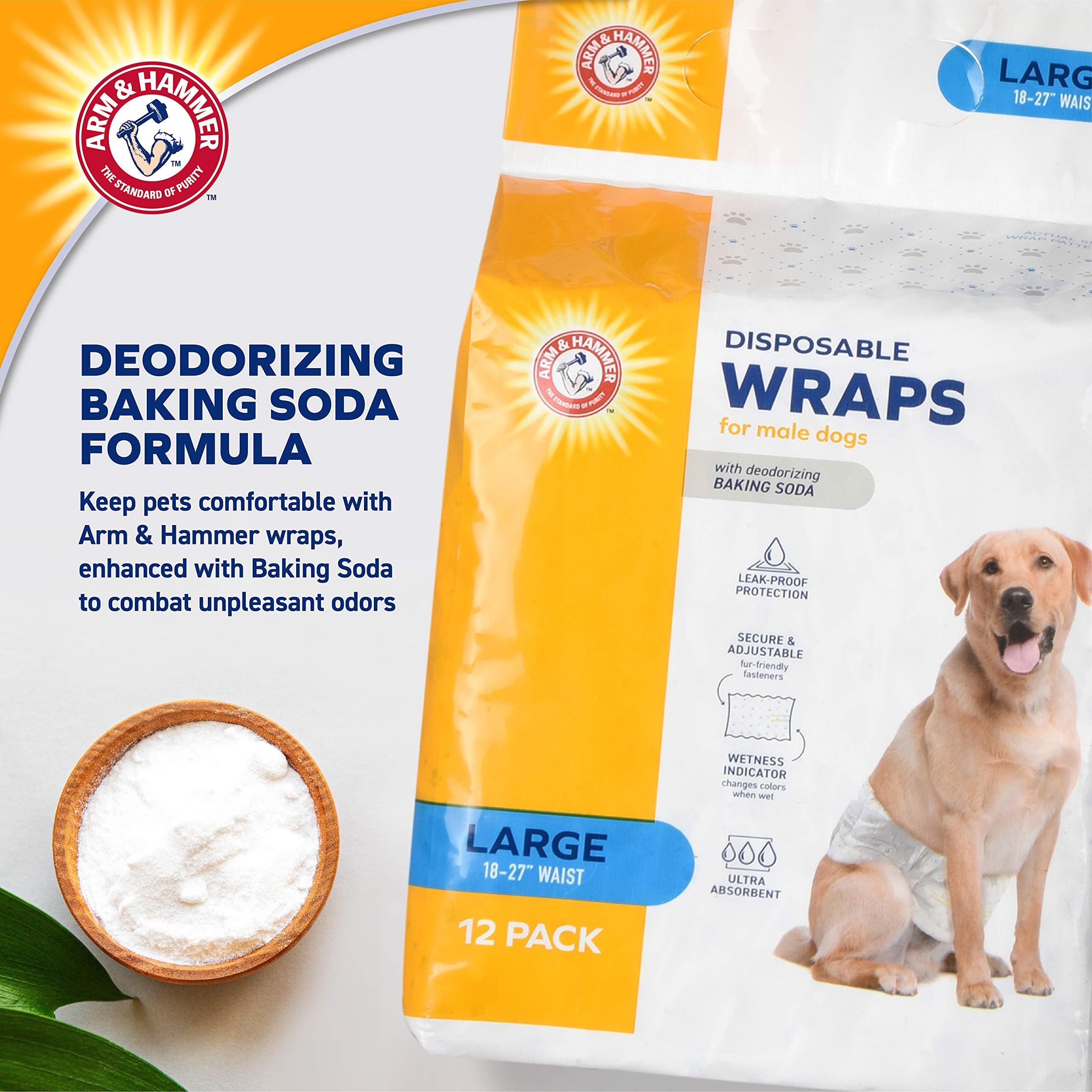 Arm & Hammer bicarbonate neutralise les odeurs pendant l’utilisation.
