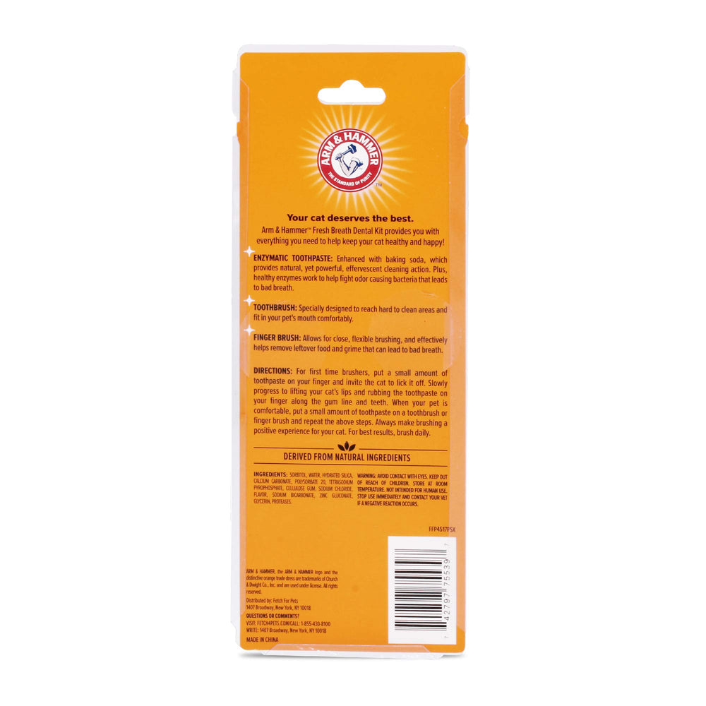 Sante dentaire du chat au quotidien avec le kit Arm & Hammer.
