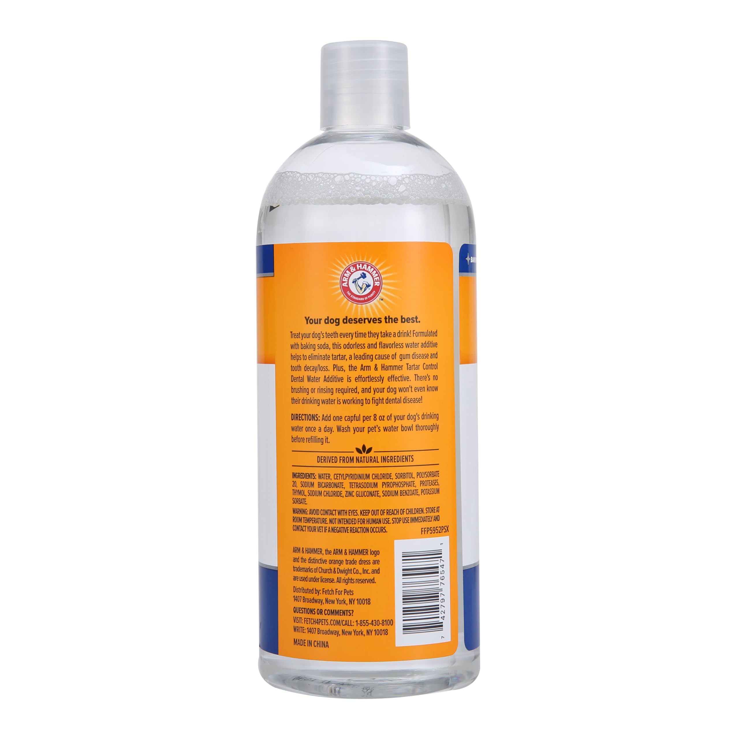 Arm & Hammer Rinçage Clinique – flacon pratique pour routine bucco-dentaire quotidienne.