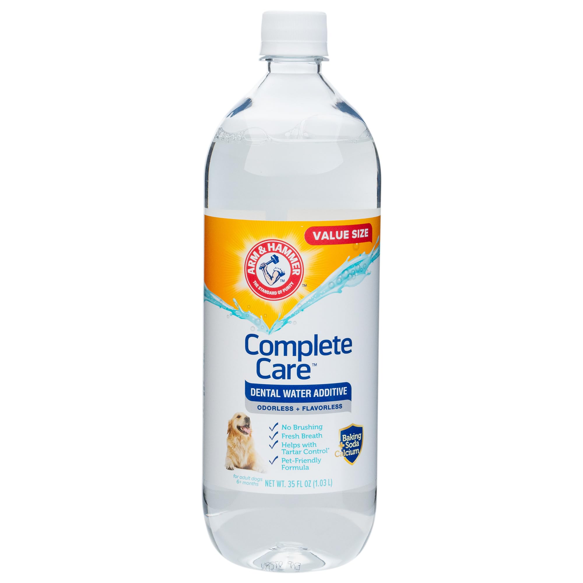 Arm & Hammer Complete Care: bouteille d'eau dentaire pour chien, haleine plus fraîche.