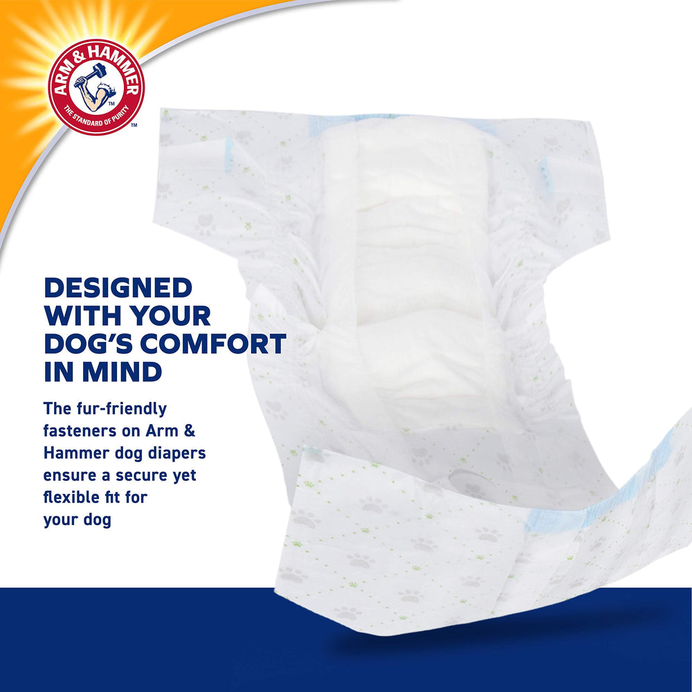 Taille Large Arm & Hammer adaptée 18–23 pouces pour chiennes femelles.
