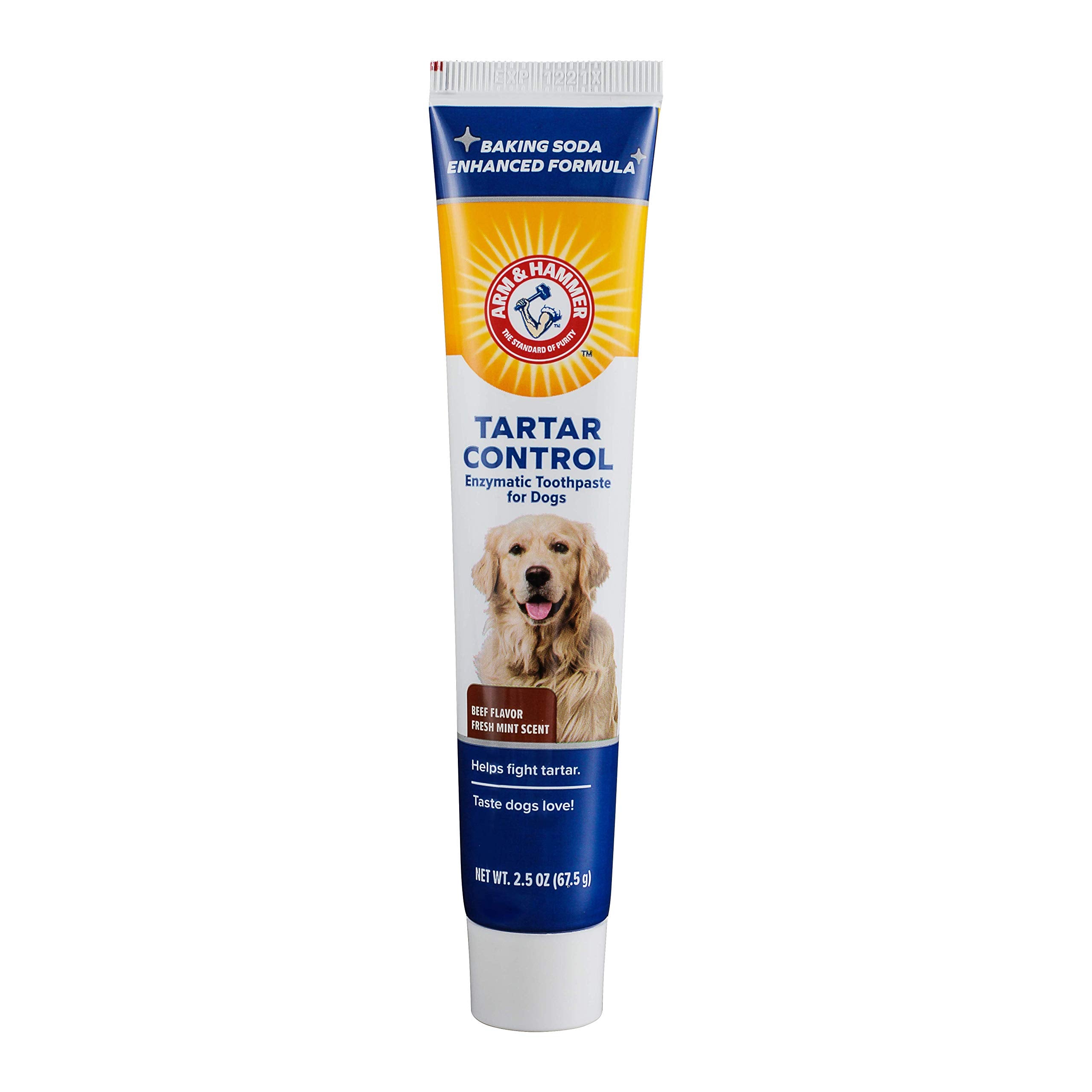 Pâte enzymatique Arm & Hammer pour chiens dans un tube de 2,5 oz