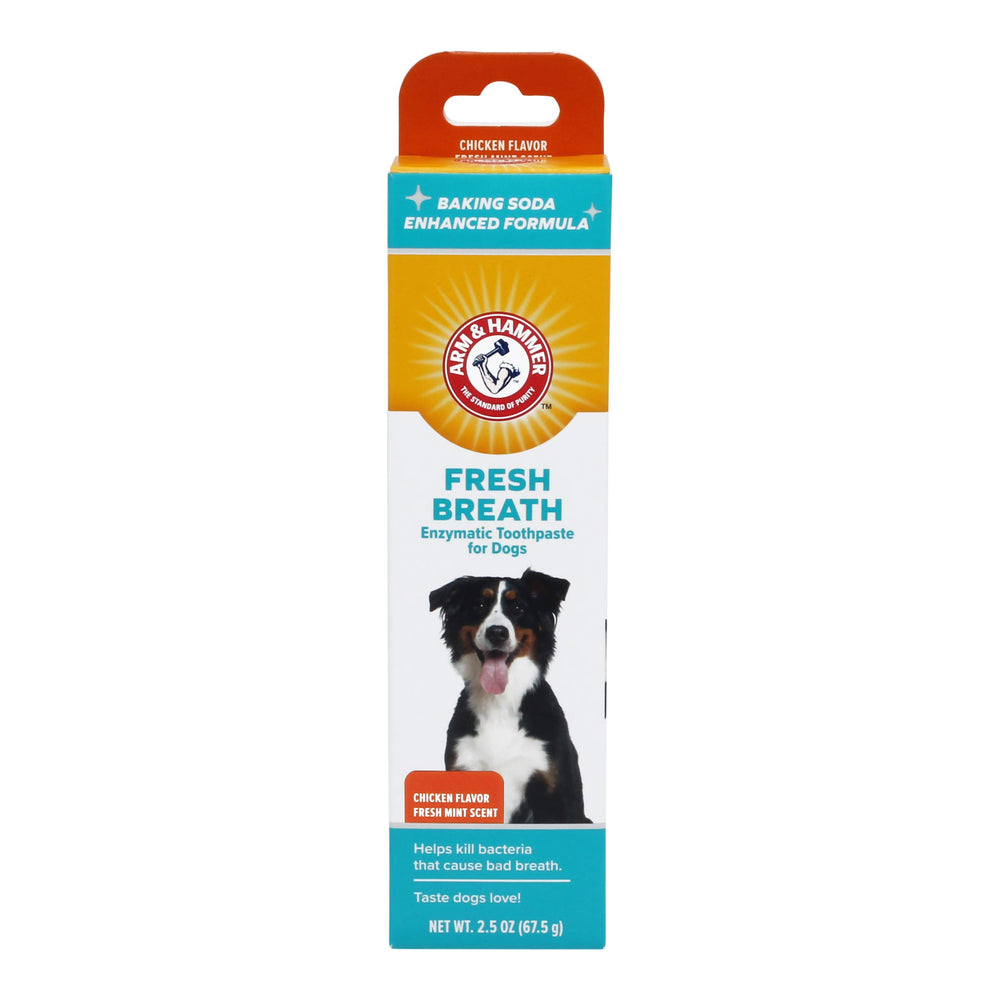 Arm & Hammer dentifrice enzymatique poulet chien - haleine fraîche après brossage.