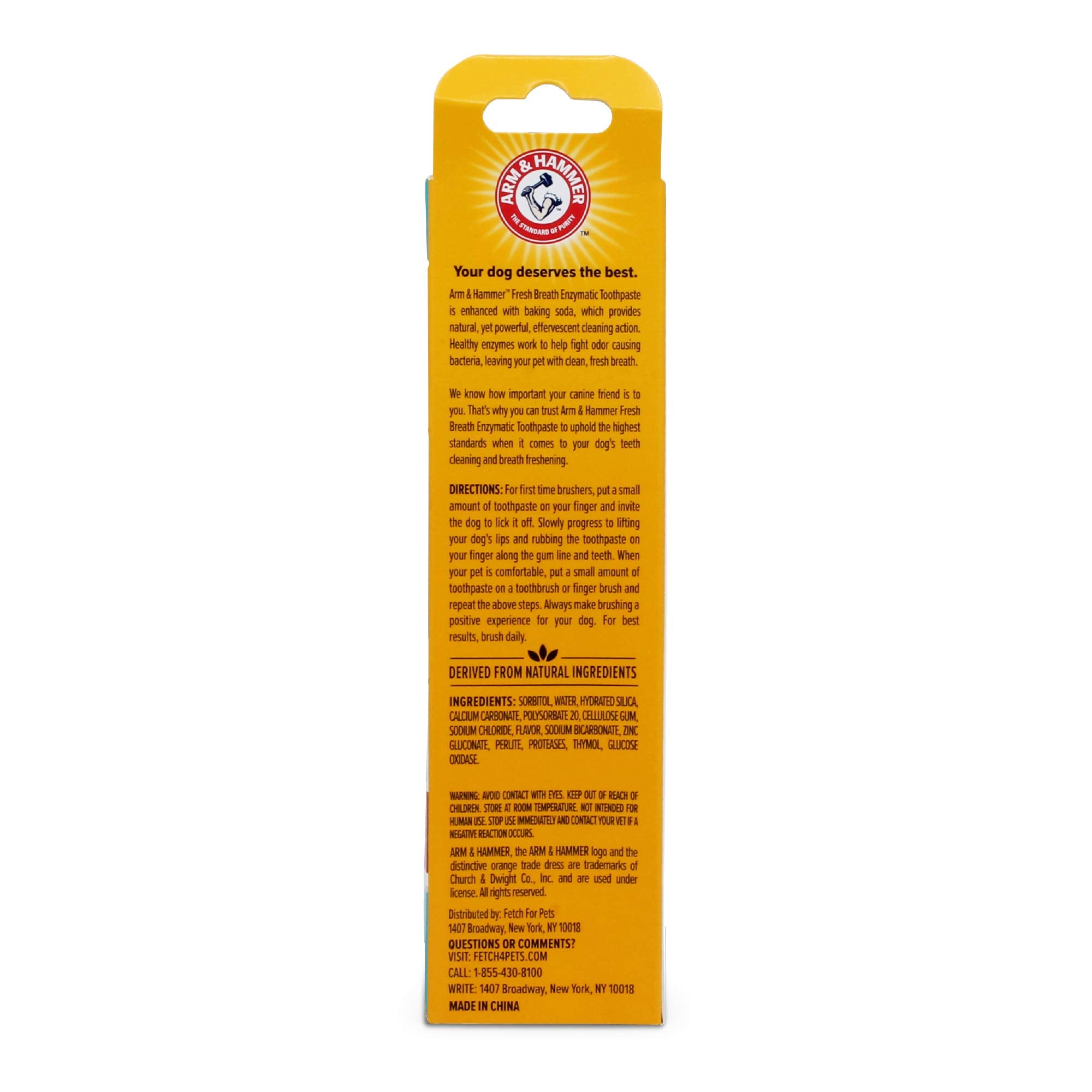Arm & Hammer dentifrice poulet chien - goût apprécié par les chiens.