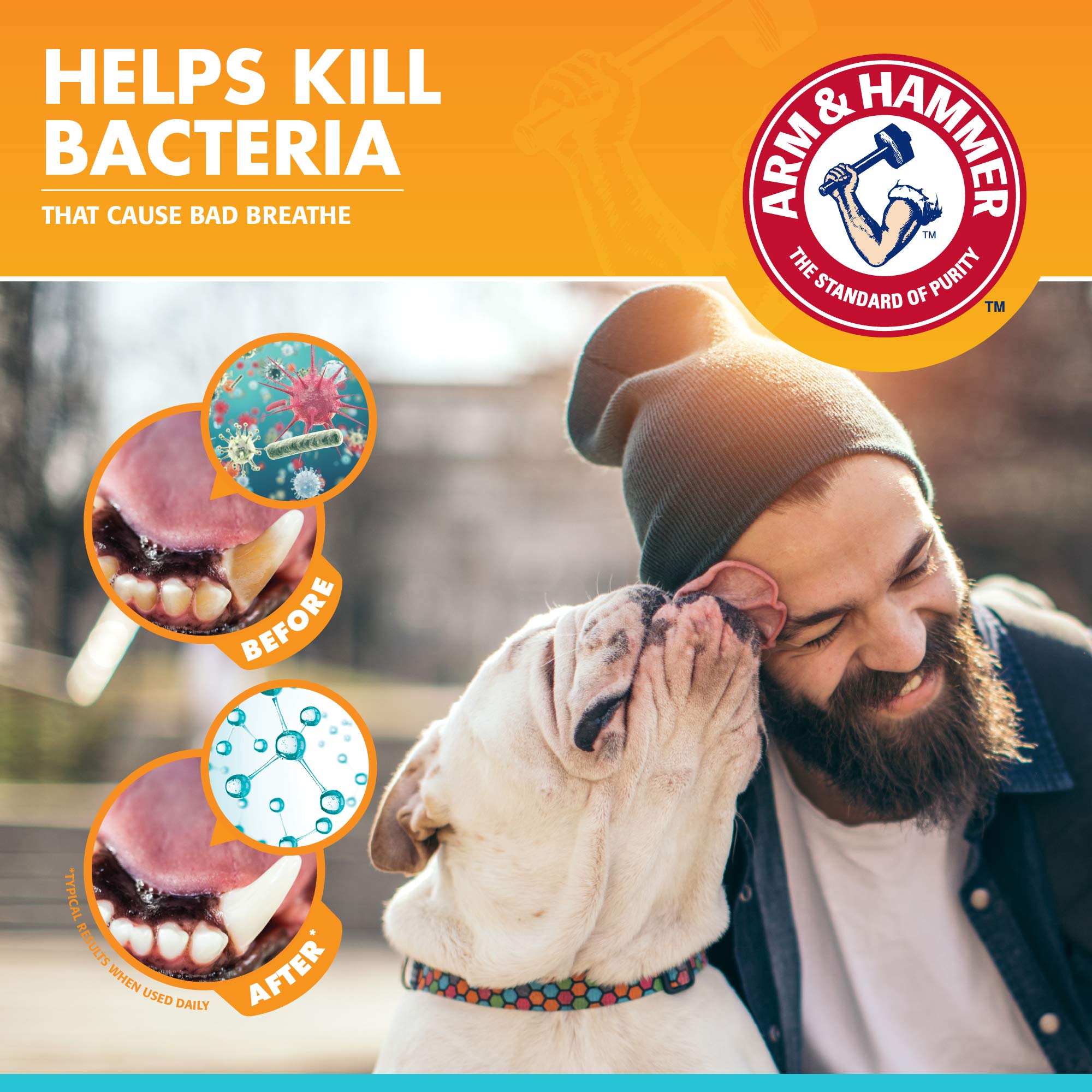 Dentifrice enzymatique Arm & Hammer poulet chien - aide au brossage régulier.