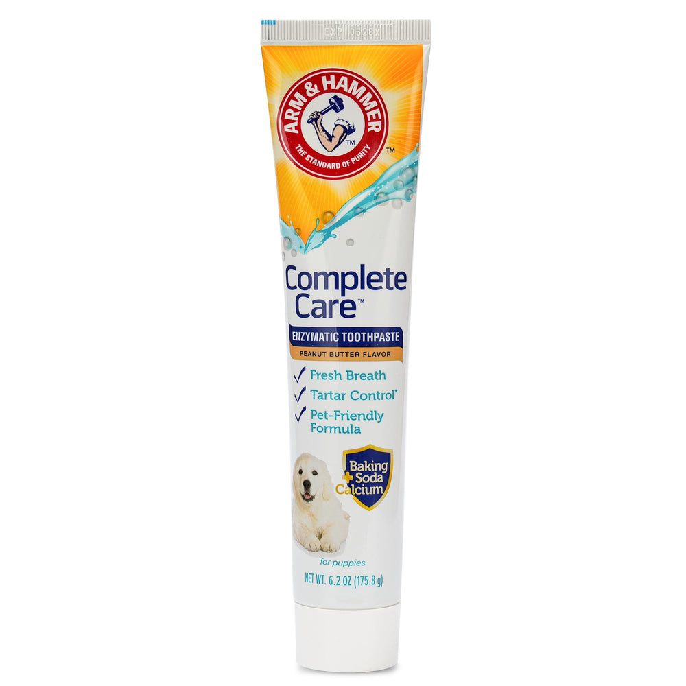 Dentifrice enzymatique Arm & Hammer pour chiots, saveur beurre d'arachide.
