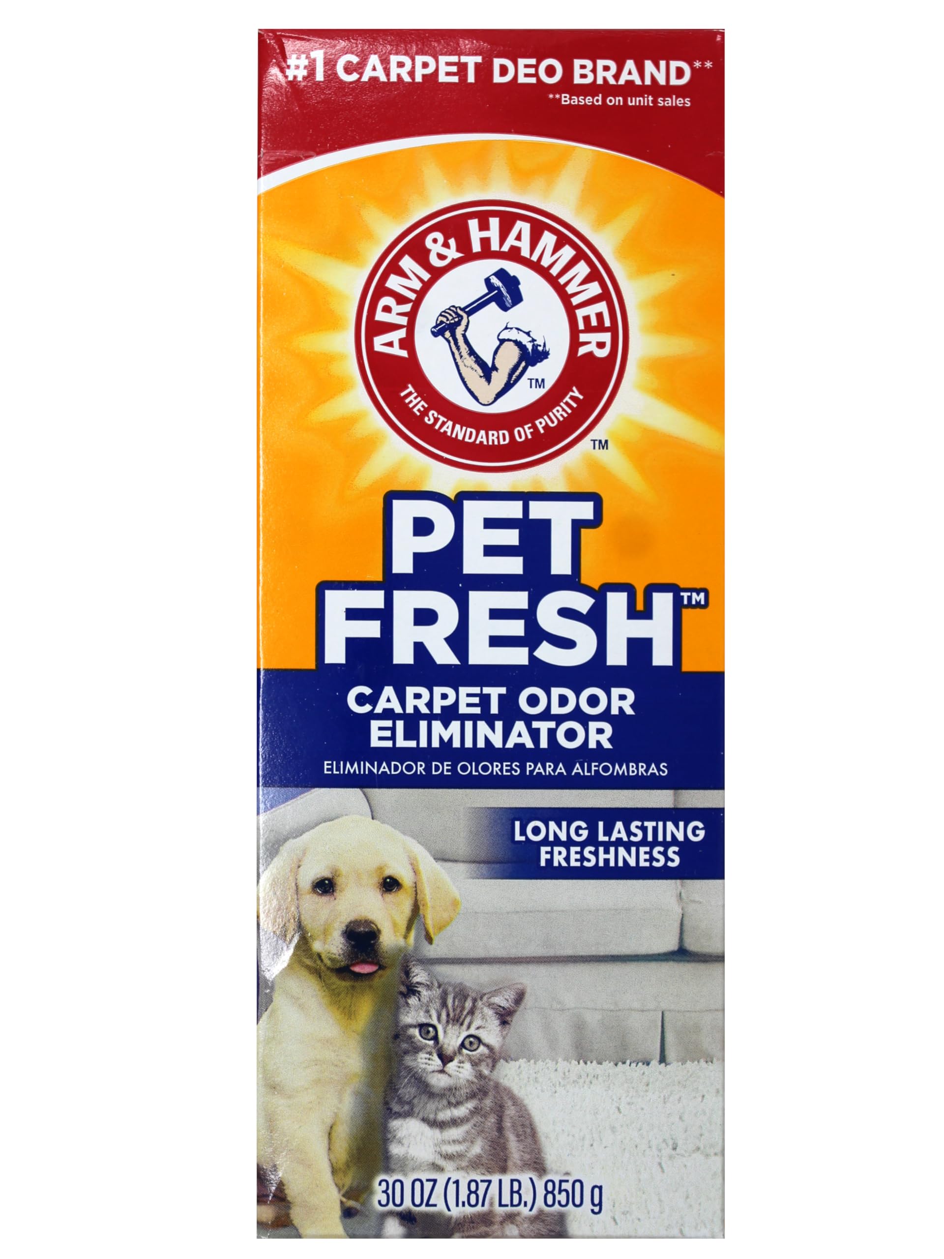 Arm & Hammer Désodorisant pour litière chat au bicarbonate neutralisant les odeurs rapidement