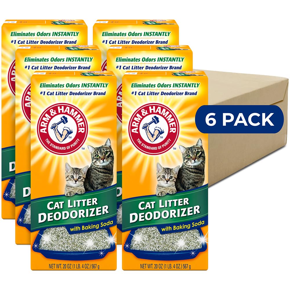 ARM & HAMMER désodorisant litière en action, saupoudre pour fraicheur durable