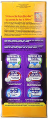 Arm & Hammer Double Duty Litière, faible poussière et faible traînée autour du bac.