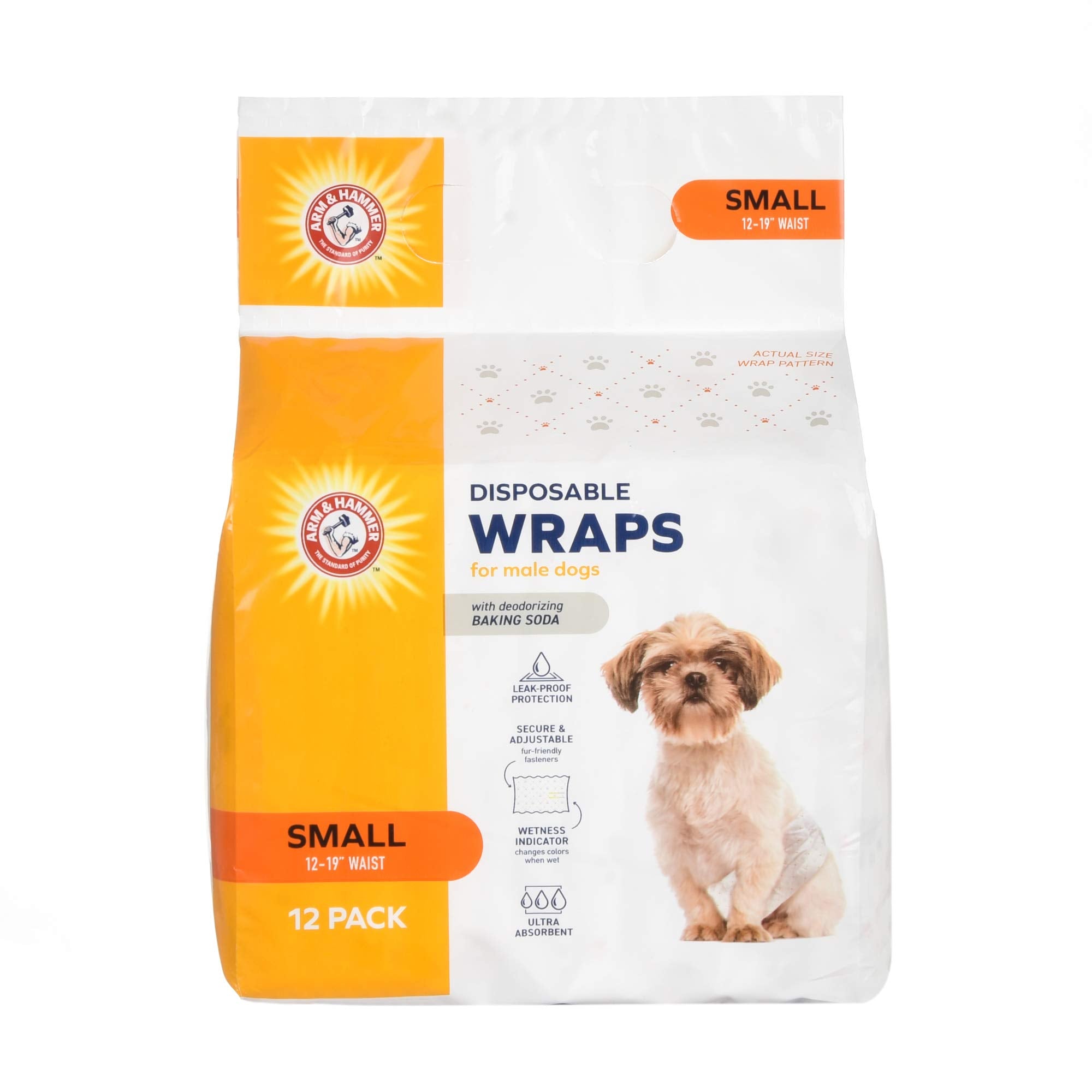 Arm & Hammer: emballage bande ventrale chien mâle pratique et discret.