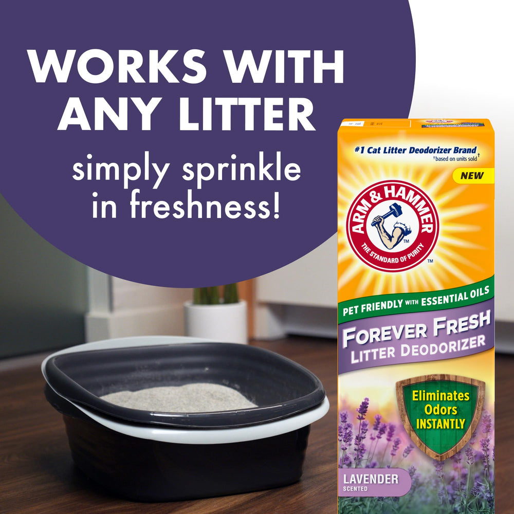 Arm & Hammer Forever Fresh utilisation quotidienne pour une litière plus fraîche.