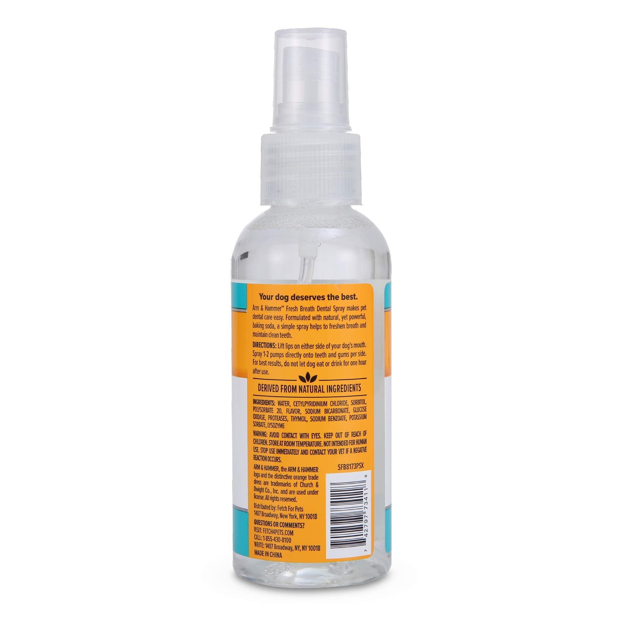 Format compact Arm & Hammer idéal pour les voyages avec chien.