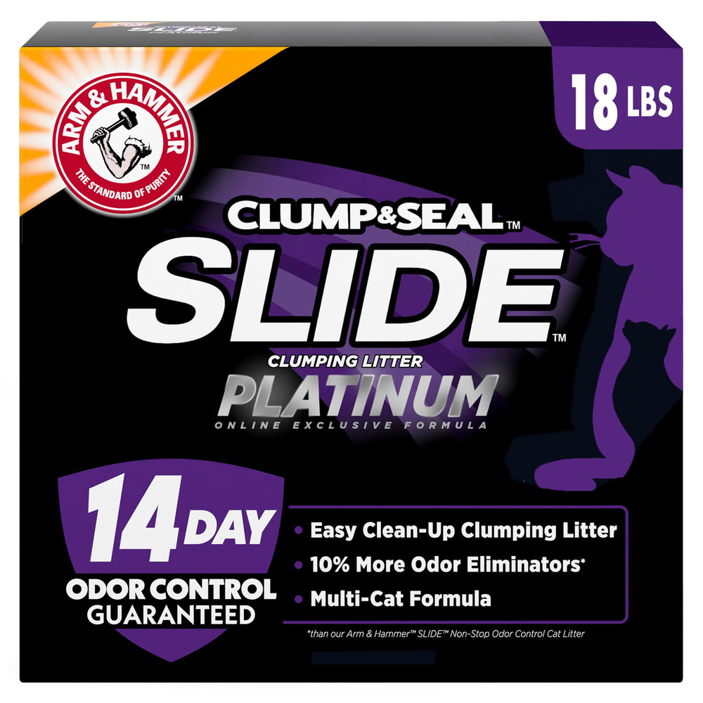 Litière ARM & HAMMER glisse-litière-chat-multi, nettoyage rapide