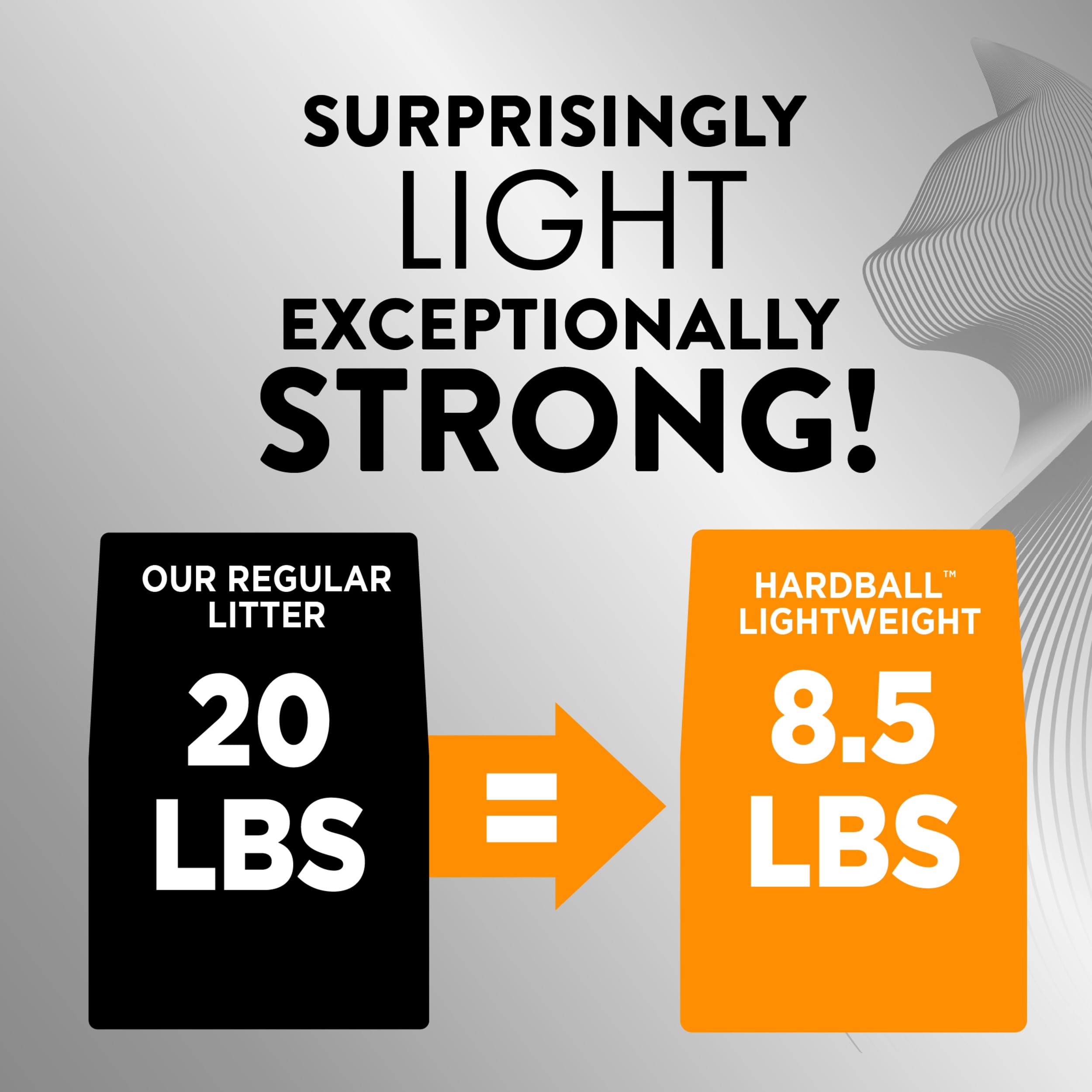 Arm & Hammer Hardball : croûtes ultra-compactes facilitant le ramassage.