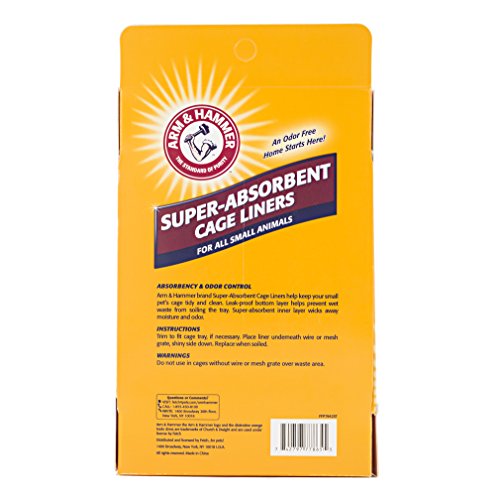 Arm & Hammer liner absorbe l’humidité et les odeurs dans la cage cobaye.