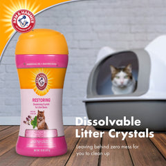 Arm & Hammer cristaux compatibles avec la plupart des types de litière