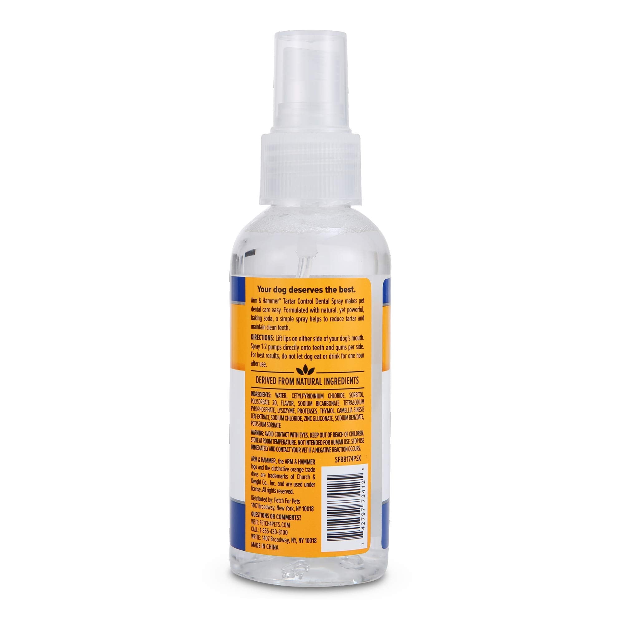 Menthe Arm & Hammer pour chien, arôme agréable et goût frais.