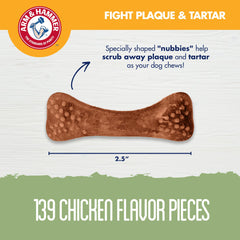 Arm et Hammer Nubbies calcium fortifié pour dents plus solides lors des repas.
