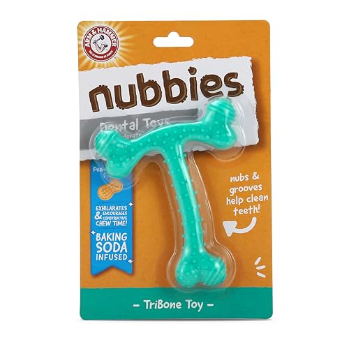 Arm & Hammer Nubbies T-Bone saveur beurre de cacahuète pour mastiquer plus longtemps.