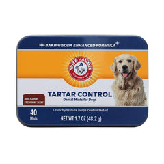 Pastilles dentaires Arm & Hammer pour chien boeuf, 40 pièces; haleine potentiellement plus fraîche.