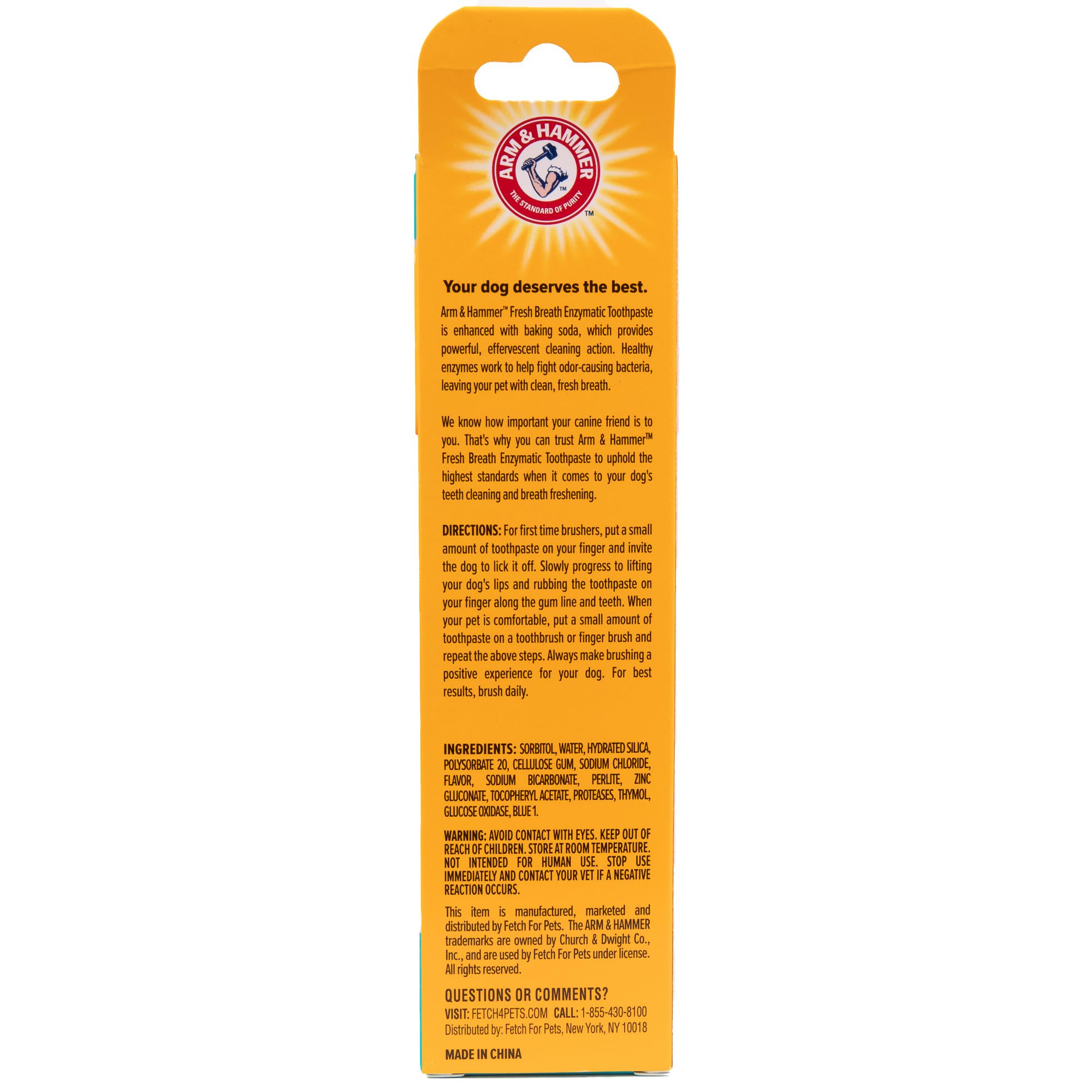 Arm & Hammer pour Animaux: tube compact 2,5 oz, parfait pour la trousse de toilette.