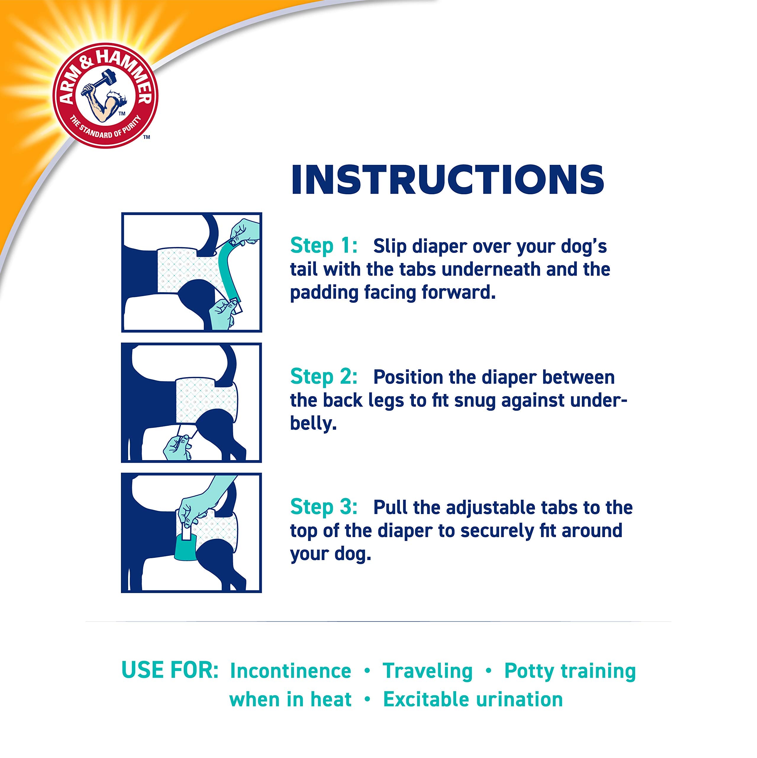 Paquet de 12 unités Arm & Hammer, solution pratique pour soins et déplacements