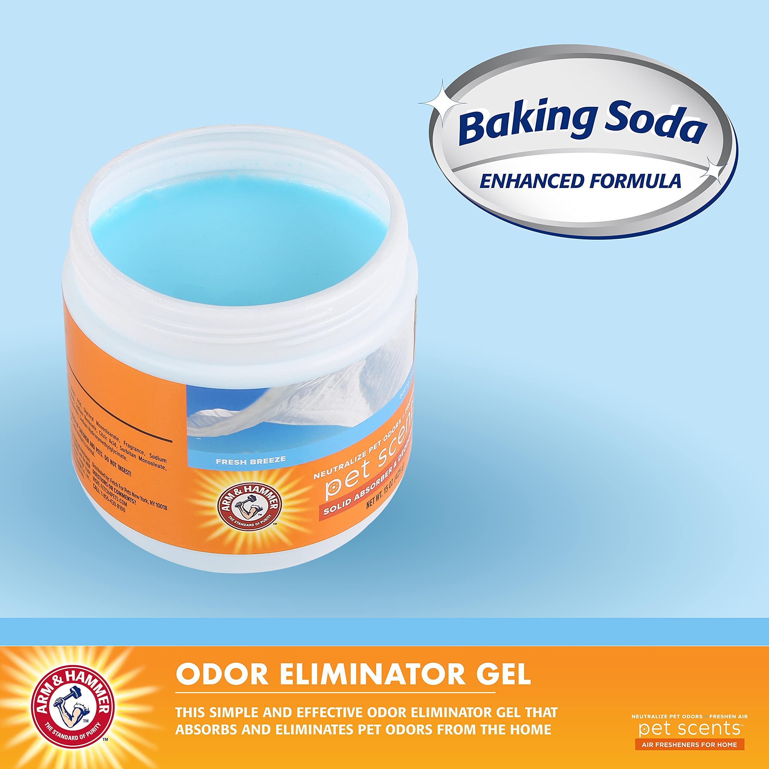 Arm & Hammer Pet Scents Gel: emplacement discret pour zones sensibles.