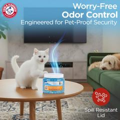 Arm & Hammer Pets Gel Beads, absorption par bicarbonate, neutralise les odeurs à la source.