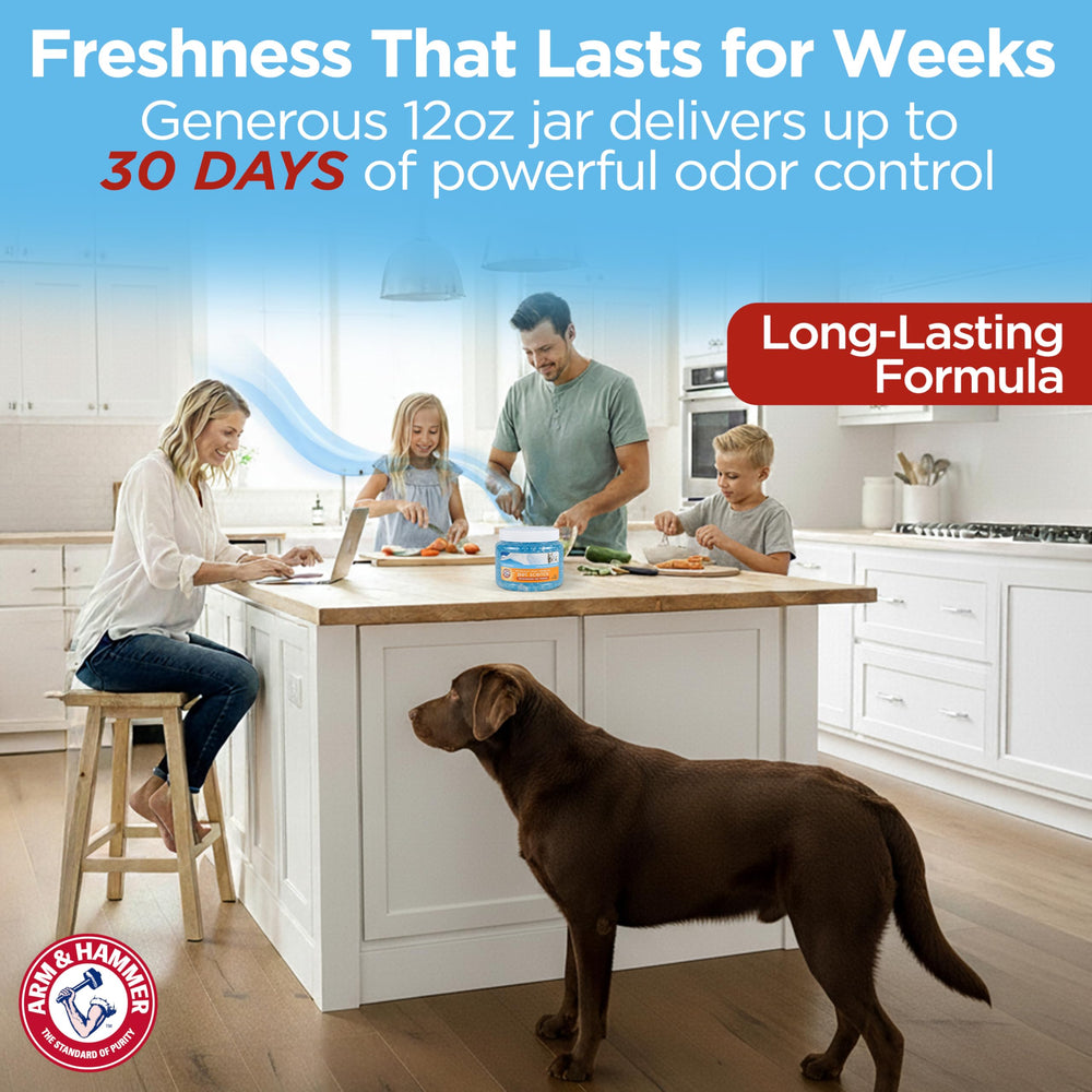 Arm & Hammer Pets Gel Beads, neutralisation progressive des odeurs domestiques quotidiennes.
