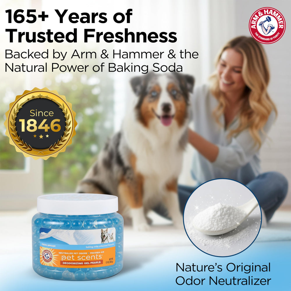 Arm & Hammer Pets Gel Beads, utilisation dans les espaces confinés domestiques.