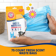 Poignée à fermeture facile et parfum frais Arm & Hammer.