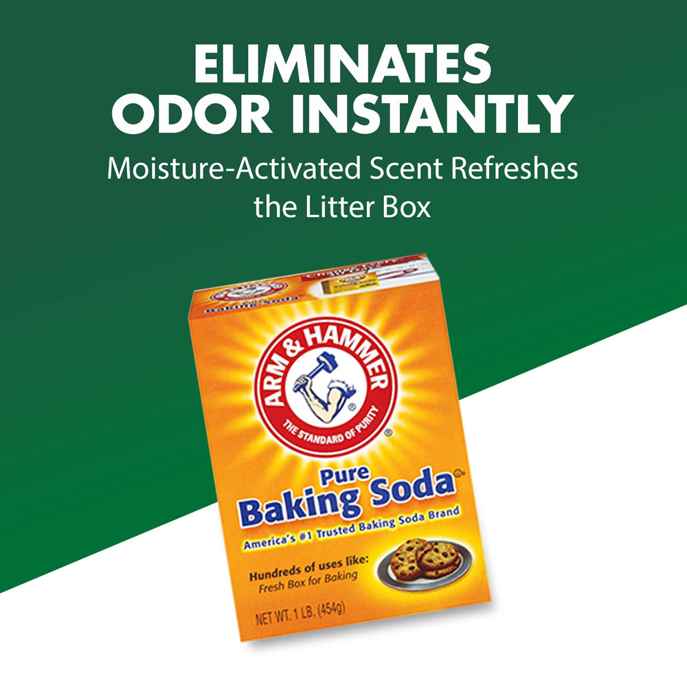 Arm & Hammer poudre bicarbonate – désodorisant litière tout type pour neutraliser les odeurs.