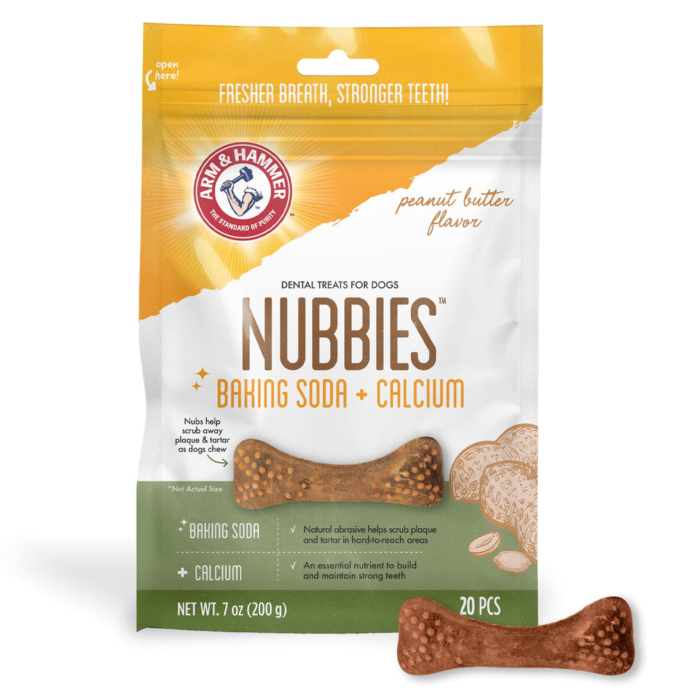 Arm & Hammer Nubbies – texture dentale pour nettoyer les dents lors de la mastication.