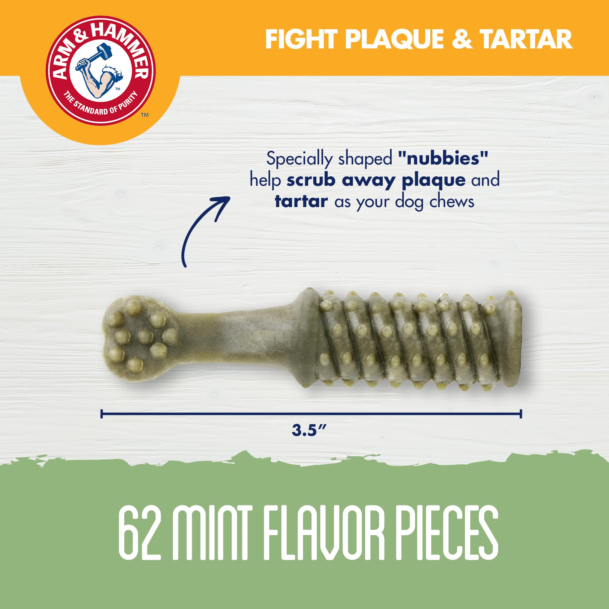 Arm & Hammer Nubbies: calcium fortifié pour des dents solides