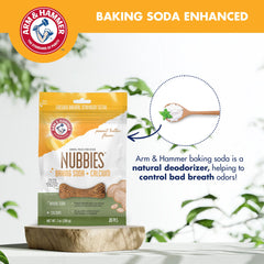 Arm & Hammer Nubbies – haleine potentiellement plus fraîche grâce à bicarbonate et calcium.