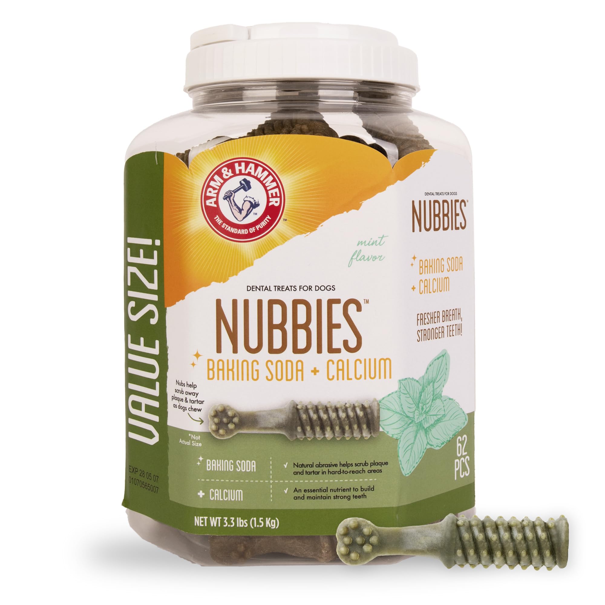 Arm & Hammer Nubbies: texture de brossage pour dents lors de la mastication