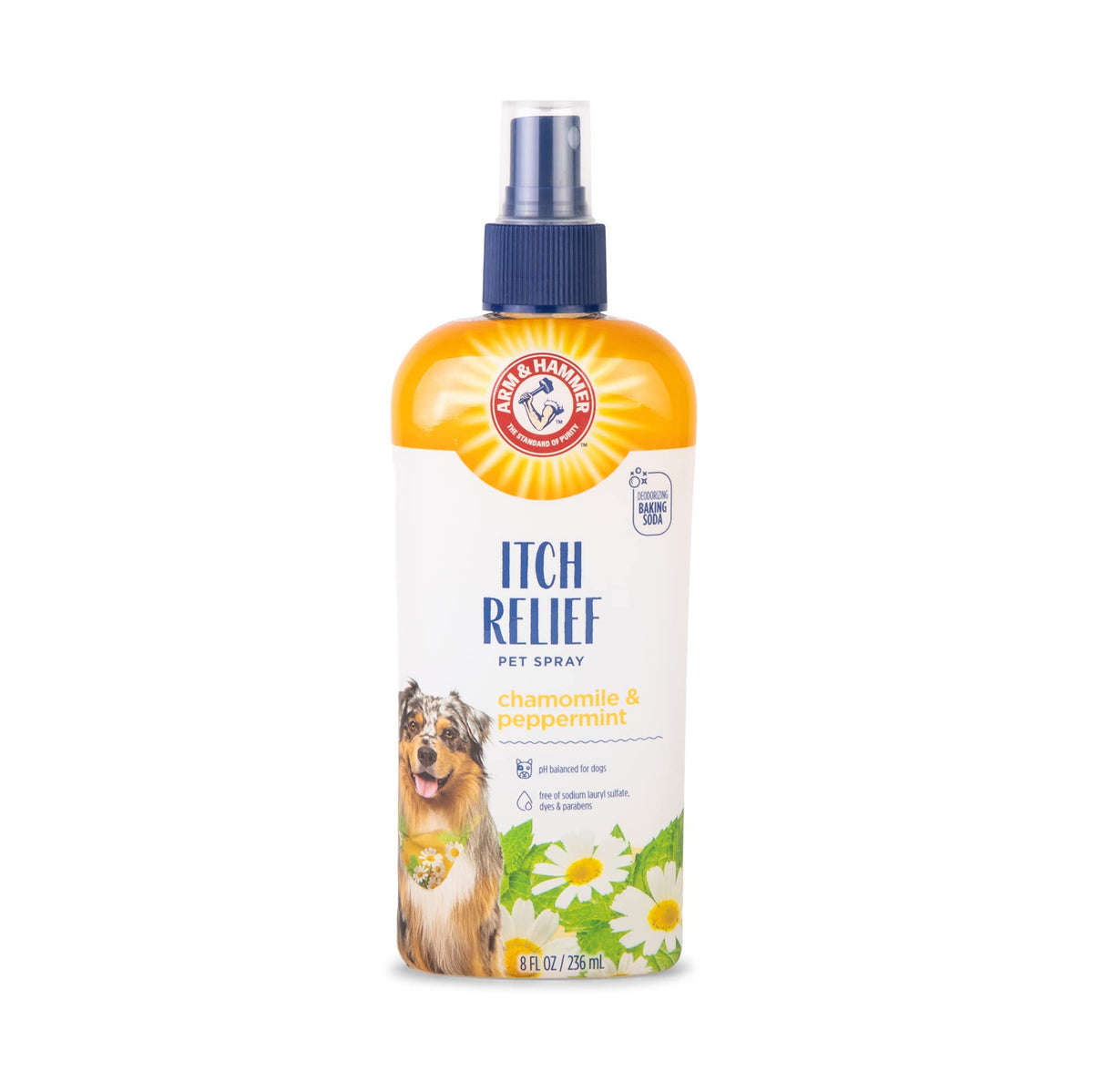 Arm & Hammer pour animaux: spray apaisant pour chiens sur zones irritées.