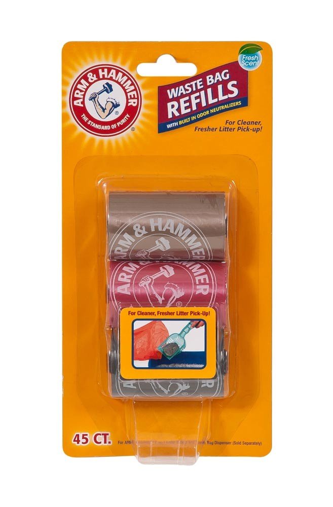 Sacs-poubelle Arm & Hammer anti-odeur avec bicarbonate de soude, parfum frais.