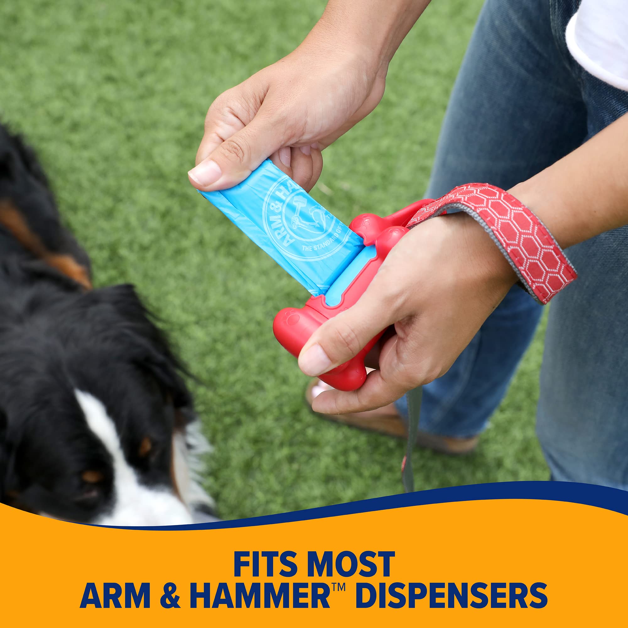 Arm & Hammer, 180 sacs, toujours prêts pour les sorties.