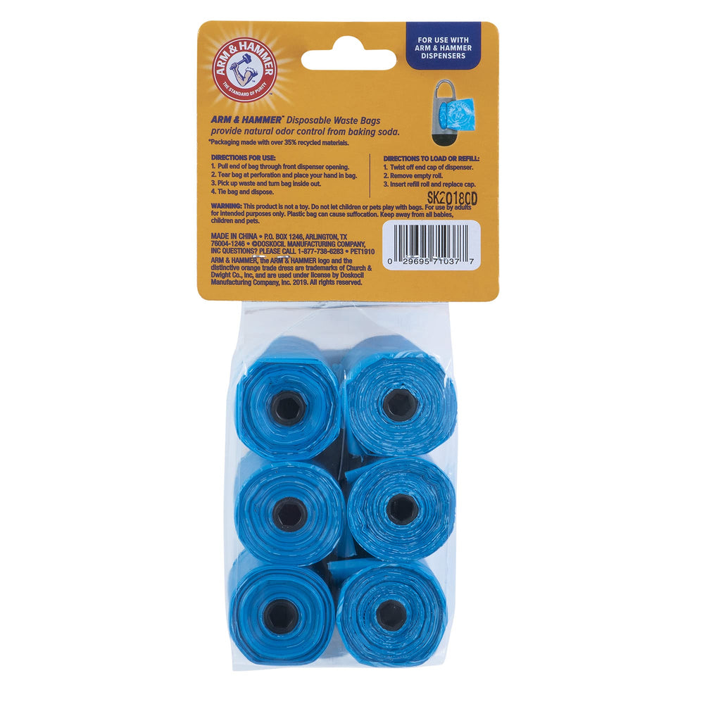 Sacs Arm & Hammer compatibles avec la plupart des distributeurs.