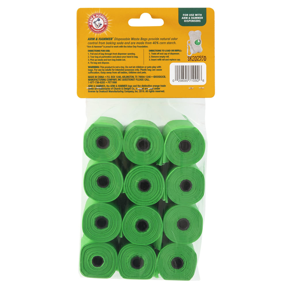 Sacs Arm & Hammer avec odeur fraîche grâce au bicarbonate de soude pour neutraliser les odeurs.