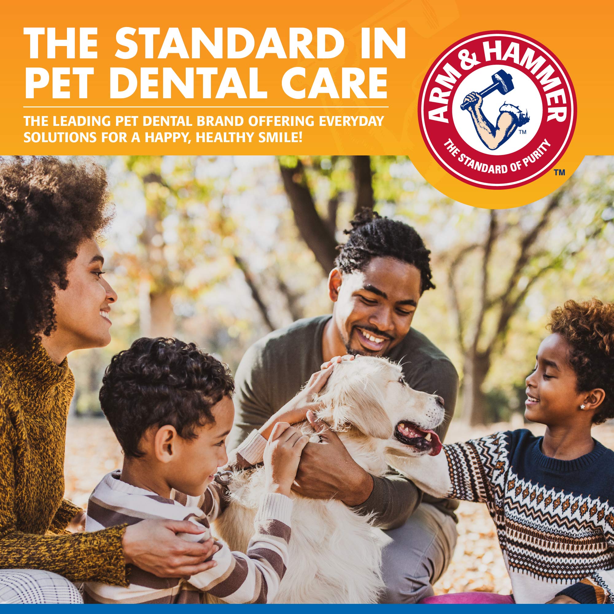 Solution sans brosse Arm & Hammer pour chien, intégration facile à la routine.