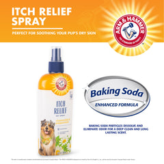 Spray apaisant pour chiens Arm & Hammer, relief des démangeaisons entre les bains.