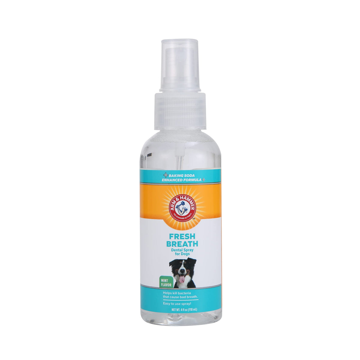 Arm & Hammer spray dentaire pour chiens à saveur menthe pour une haleine plus fraîche.