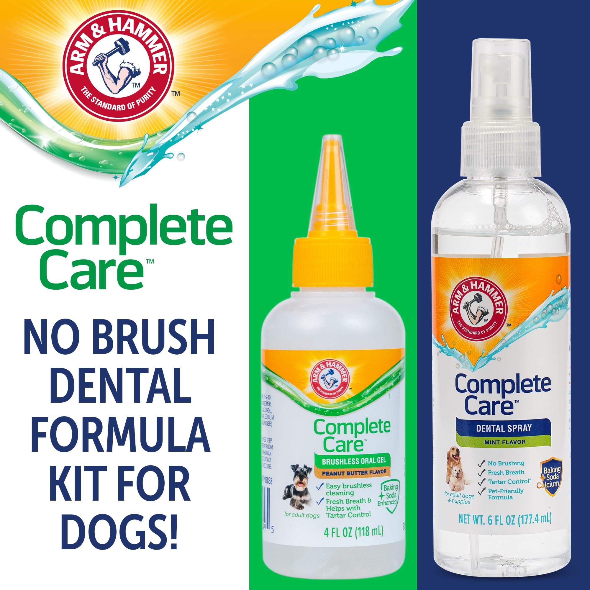 Arm & Hammer spray dentaire chien menthe – haleine fraîche rapide.