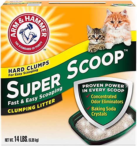Arm & Hammer Super Scoop neutralise les odeurs d’ammoniac au contact.